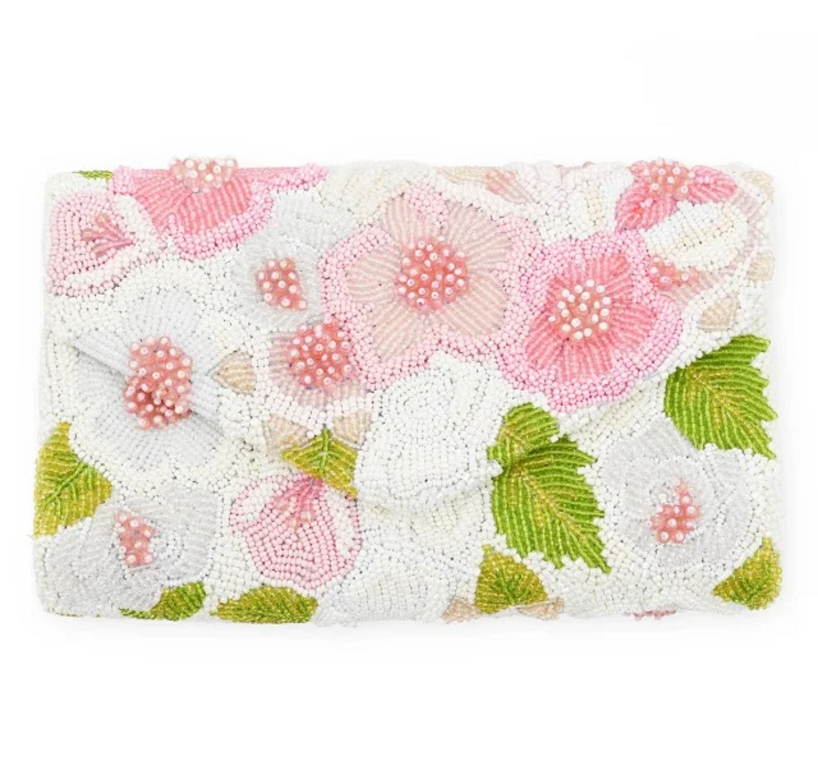 Pink Floral Clutch